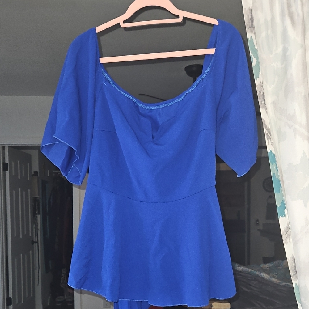 Elegant Blue Blouse